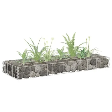 Gabionenbett aus verzinktem Stahl, 90 x 30 x 10 cm von vidaXL, Töpfe und Pflanzgefäße - Ref: Foro24-145628, Preis: 19,47 €, R...