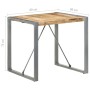 Rauer Mangoholz Esstisch 80x80x75 cm von vidaXL, Küchen- und Esstische - Ref: Foro24-321603, Preis: 143,43 €, Rabatt: %