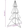 Árbol Navidad 240 luces LED interior y exterior 115x150 cm