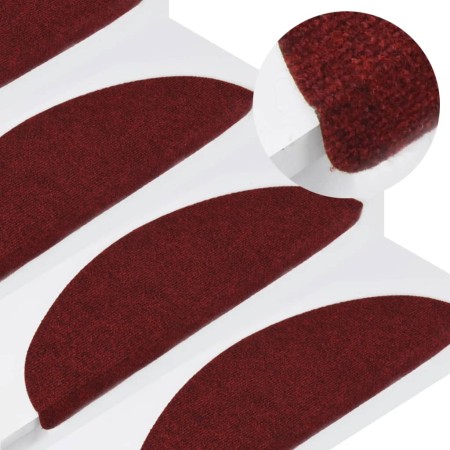 Selbstklebende Treppenmatte 15 Stück rot 65x22,5x3,5 cm von vidaXL, Treppenmatten - Ref: Foro24-136398, Preis: 36,05 €, Rabat...