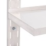 Estantería pared flotante 2 niveles acero inoxidable 100x30 cm
