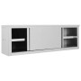 Armario pared de cocina puertas correderas acero 150x40x50 cm