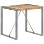 Rauer Mangoholz Esstisch 80x80x75 cm von vidaXL, Küchen- und Esstische - Ref: Foro24-321603, Preis: 143,43 €, Rabatt: %