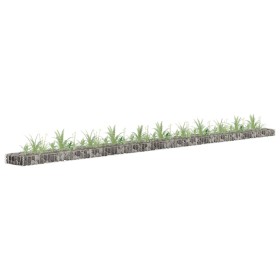 Arriate de gaviones de acero galvanizado 450x30x10 cm de vidaXL, Maceteros y jardineras - Ref: Foro24-145644, Precio: 49,79 €...