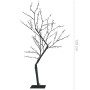 Árbol de Navidad 128 LEDs blanco cálido flores de cerezo 120 cm