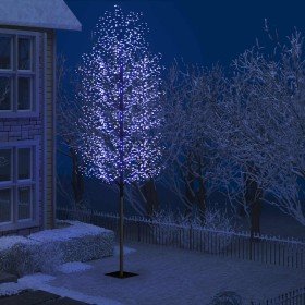 Árbol de Navidad 2000 LED luz azul fría flores de cerezo 500 cm