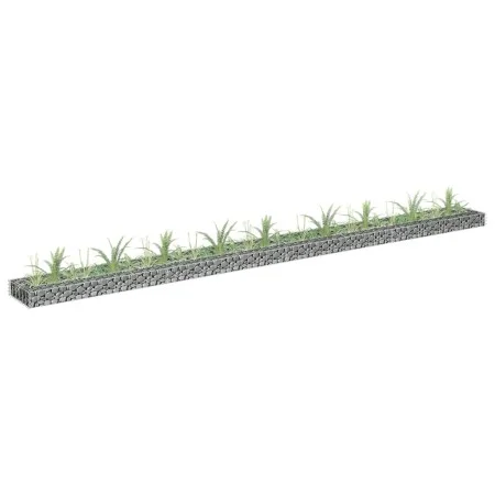 Galvanized steel gabion bed 360x30x10 cm by vidaXL, Pots and planters - Ref: Foro24-145640, Price: 38,82 €, Discount: %