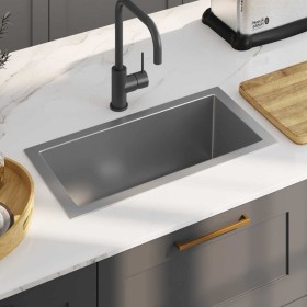 Fregadero de cocina hecho a mano acero inoxidable