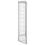 Galvanized steel trapezoid gabion bed 80x20x100 cm by vidaXL, Pots and planters - Ref: Foro24-145652, Price: 49,83 €, Discoun...