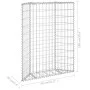 Galvanized steel trapezoid gabion bed 80x20x100 cm by vidaXL, Pots and planters - Ref: Foro24-145652, Price: 49,83 €, Discoun...