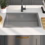 Fregadero de cocina hecho a mano de acero inoxidable