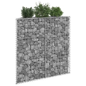 Galvanized steel trapezoid gabion bed 100x20x100 cm by vidaXL, Pots and planters - Ref: Foro24-145653, Price: 49,19 €, Discou...