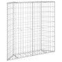 Trapezförmiges Gabionenbett aus verzinktem Stahl, 100 x 20 x 100 cm von vidaXL, Töpfe und Pflanzgefäße - Ref: Foro24-145653, ...
