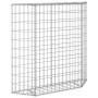 Galvanized steel trapezoid gabion bed 100x20x100 cm by vidaXL, Pots and planters - Ref: Foro24-145653, Price: 49,19 €, Discou...