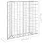 Galvanized steel trapezoid gabion bed 100x20x100 cm by vidaXL, Pots and planters - Ref: Foro24-145653, Price: 46,94 €, Discou...