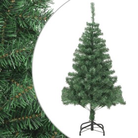 Árbol de Navidad artificial con soporte acero 910 ramas 210 cm
