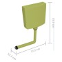Toilettenspülkasten mit unterem Wasserzulauf grün 3/6 L von vidaXL, Toilettenspülkästen - Ref: Foro24-148007, Preis: 35,80 €,...