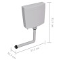 Toilet cistern with bottom water inlet gray 3/6 L by vidaXL, Toilet cisterns - Ref: Foro24-148008, Price: 44,08 €, Discount: %