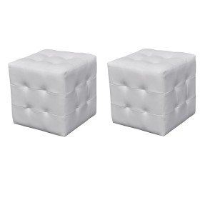 Taburetes cubo blancos Taburetes cubo blancos