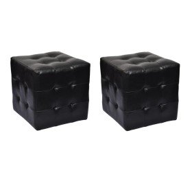 Taburetes cubo negros Taburetes cubo negros