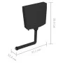 Toilet cistern with black bottom water inlet 3/6 L by vidaXL, Toilet cisterns - Ref: Foro24-148012, Price: 47,06 €, Discount: %