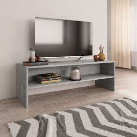 Mueble de TV madera contrachapada gris hormigón 120x40x40 cm en Muebles TV | Comprar online en Foro24