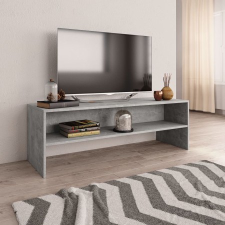 Mueble de TV madera contrachapada gris hormigón 120x40x40 cm en Muebles TV | Comprar online en Foro24
