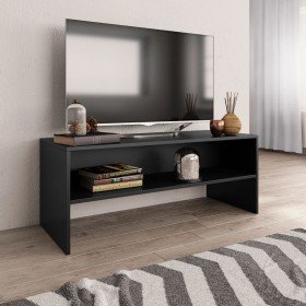 Mueble para TV madera contrachapada negro100x40x40 cm Mueble para TV madera contrachapada negro100x40x40 cm
