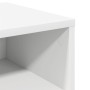 Mesita de noche madera contrachapada blanco 40x30x30 cm