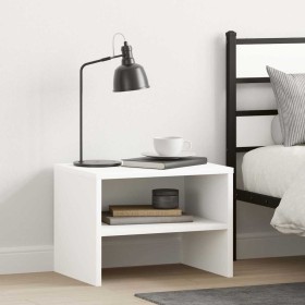 Mesitas de noche 2 uds madera contrachapada blanco 40x30x30 cm Mesitas de noche 2 uds madera contrachapada blanco 40x30x30 cm