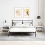 Mesitas de noche 2 uds madera contrachapada blanco 40x30x30 cm