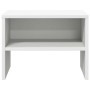 Mesitas de noche 2 uds madera contrachapada blanco 40x30x30 cm