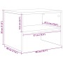 Mesitas de noche 2 uds madera contrachapada blanco 40x30x30 cm