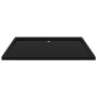 Rectangular black ABS shower tray 80x120 cm by vidaXL, Shower trays - Ref: Foro24-148919, Price: 118,76 €, Discount: %