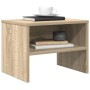 Mesita de noche madera contrachapada roble sonoma 40x30x30 cm