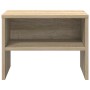 Mesita de noche madera contrachapada roble sonoma 40x30x30 cm