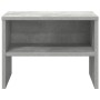 Mesita de noche madera contrachapada gris hormigón 40x30x30 cm
