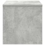 Mesita de noche madera contrachapada gris hormigón 40x30x30 cm