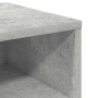 Mesita de noche madera contrachapada gris hormigón 40x30x30 cm