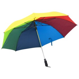 Paraguas plegable automático multicolor 124 cm