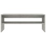 Mesa de centro madera contrachapada gris hormigón 100x40x40 cm