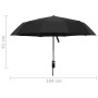 Paraguas plegable automático negro 104 cm