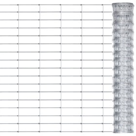Gartenzaun aus silbernem verzinktem Stahl 50x0,8 m von vidaXL, Zaunpaneele - Ref: Foro24-149496, Preis: 98,11 €, Rabatt: %