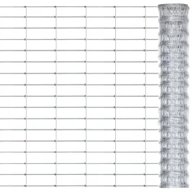 Gartenzaun aus silbernem verzinktem Stahl 50x0,8 m von vidaXL, Zaunpaneele - Ref: Foro24-149496, Preis: 96,10 €, Rabatt: %