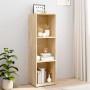 Estantería libros/mueble TV contrachapada roble 36x30x114 cm