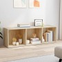 Estantería libros/mueble TV contrachapada roble 36x30x114 cm