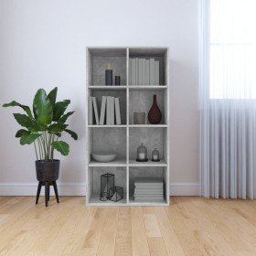 Estantería/Aparador madera contrachapada gris 66x30x130 cm