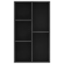 Estantería/Aparador madera contrachapada negro 50x25x80 cm