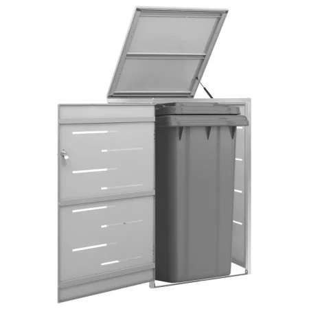 Shed for a garbage container steel 69x77.5x112.5 cm by vidaXL, Waste container supports - Ref: Foro24-149558, Price: 231,41 €...