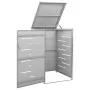Shed for a garbage container steel 69x77.5x112.5 cm by vidaXL, Waste container supports - Ref: Foro24-149558, Price: 231,41 €...